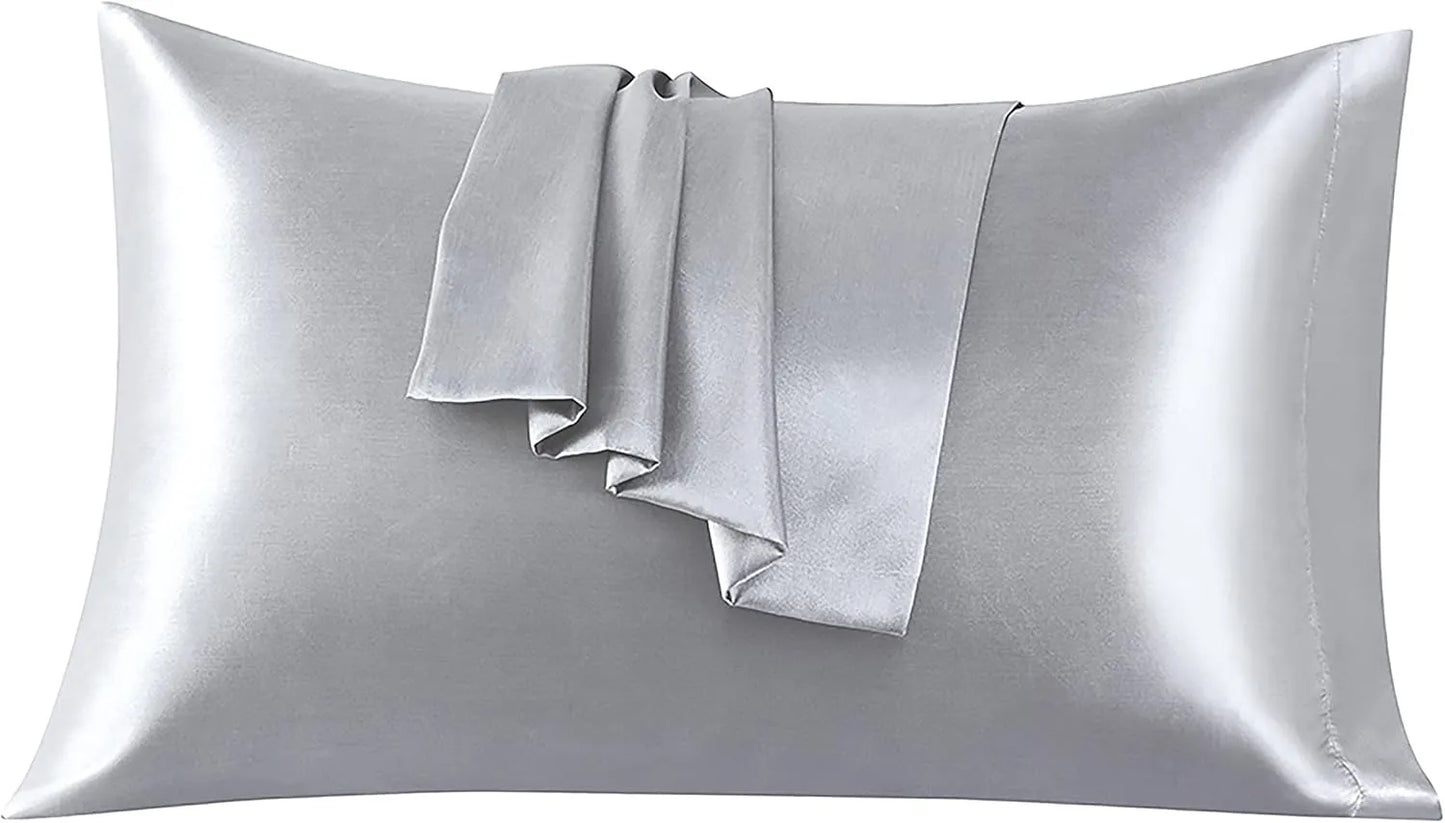 1 Lenzuolo + Kit 2 Federe  ( grigio ) — Premium Extra plus