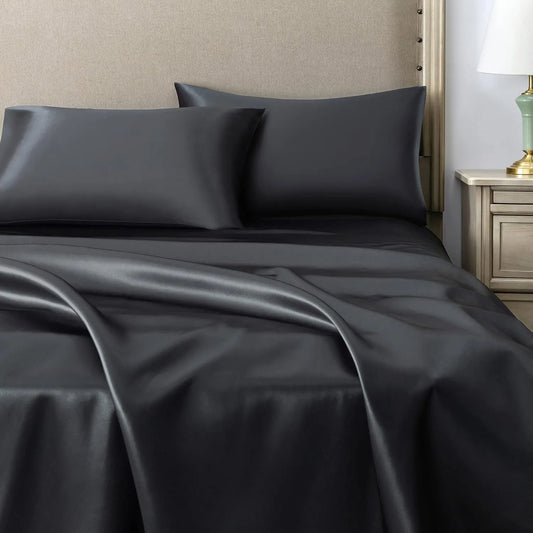 1 Lenzuolo + Kit 2 Federe ( nero ) — Premium Extra plus