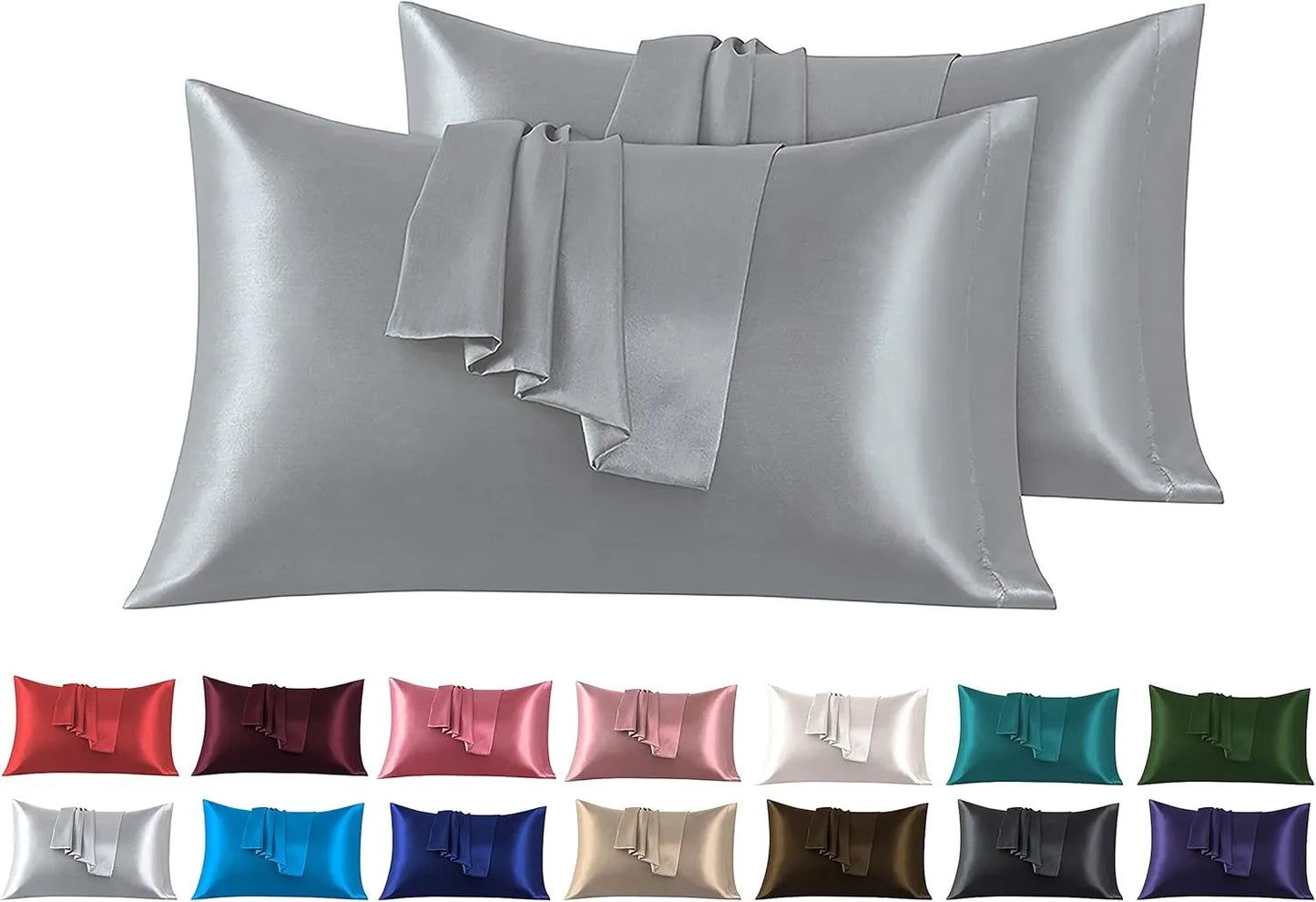 1 Lenzuolo + Kit 2 Federe  ( grigio ) — Premium Extra plus