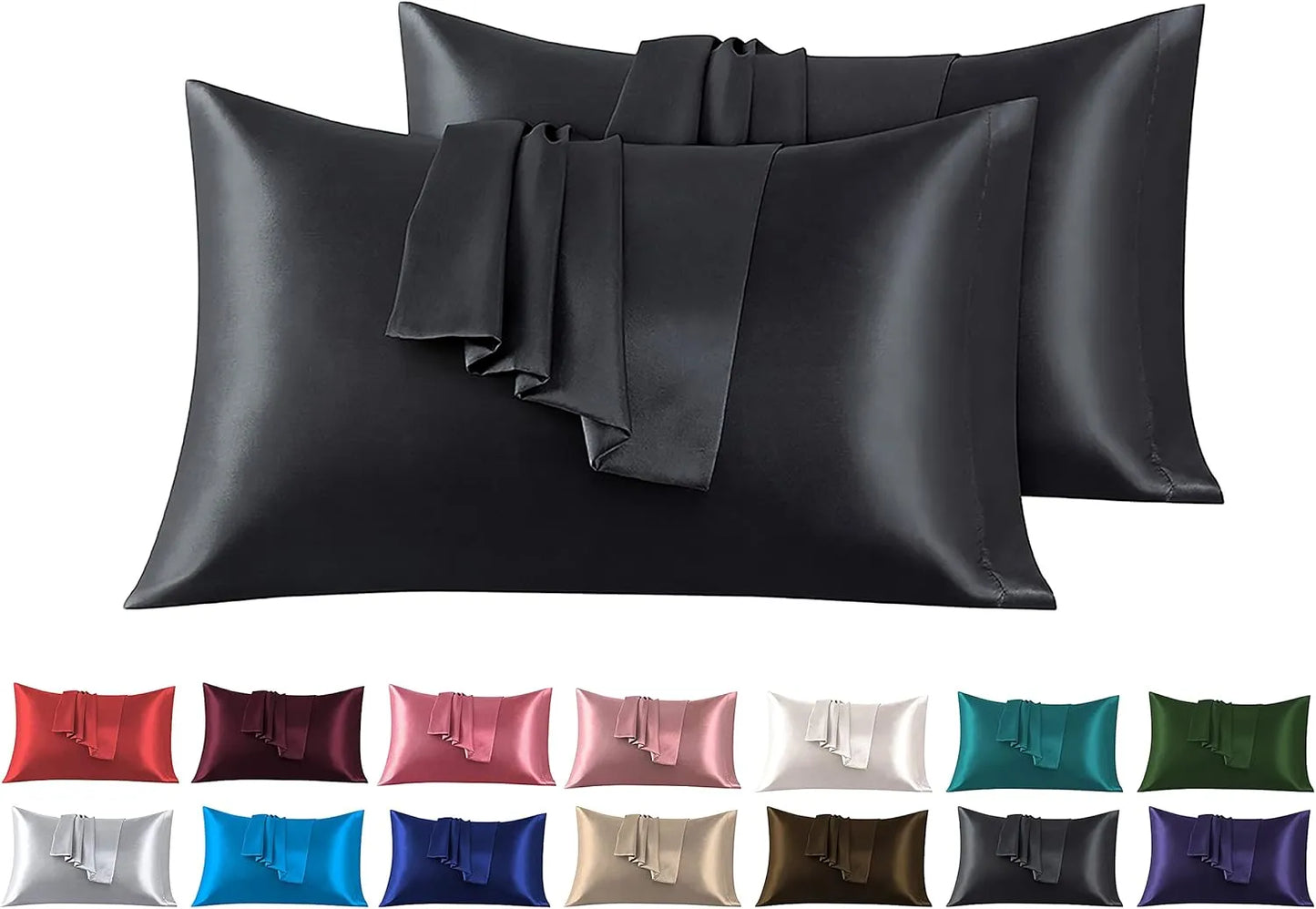 1 Lenzuolo + Kit 2 Federe ( nero ) — Premium Extra plus