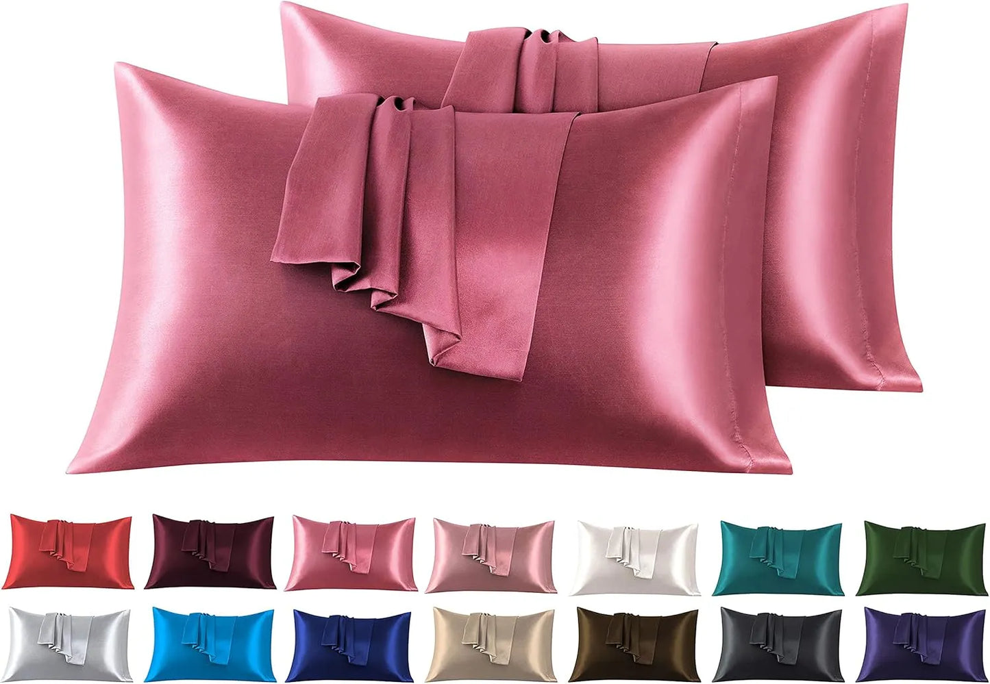 1 Lenzuolo + Kit 2 Federe  ( rosa scuro) —  premium Extra plus